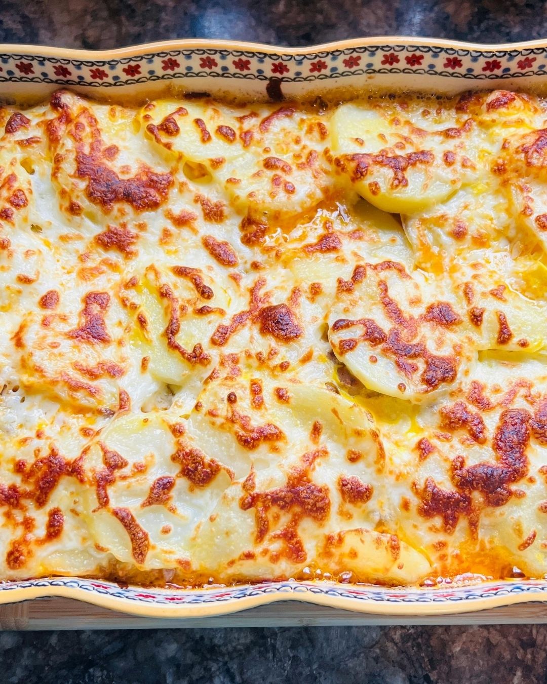 Smoked Gouda & Caramelized Onion Gratin Dauphinois